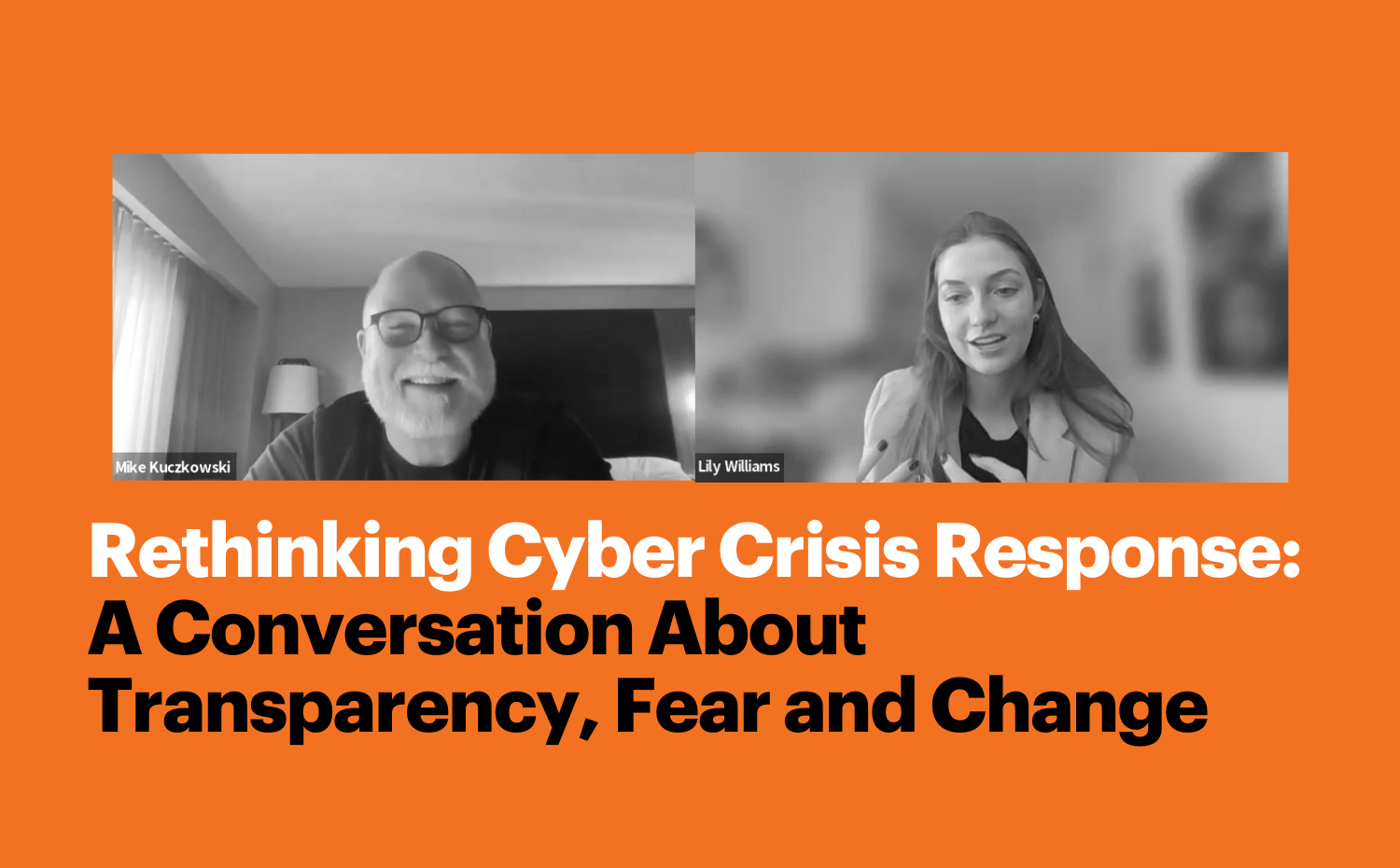 Zoom interview of Mike and Lily